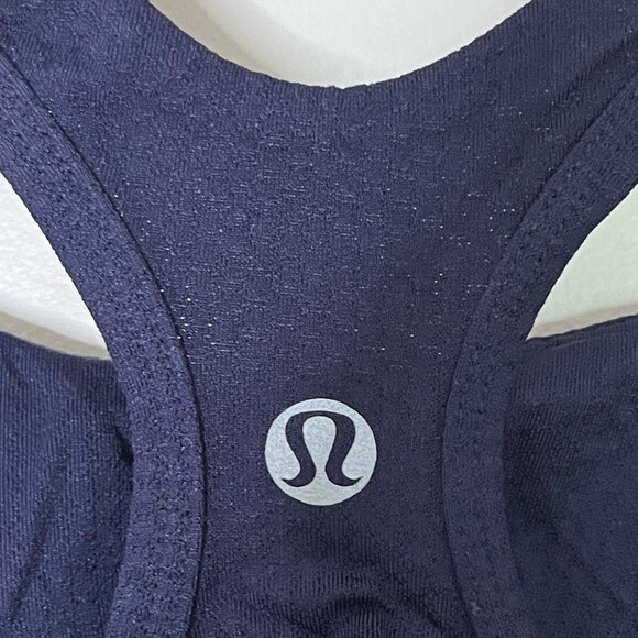 3/$30 Lululemon Get Fit Tank Top Heathered Deep Indigo Women’s Size 6 - Picture 10 of 12
